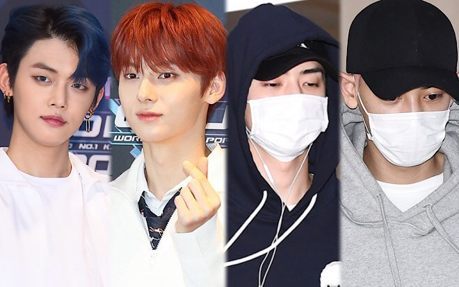 EXO mệt mỏi ở sân bay, Hwang Minhyun cân hết 'visual' tân binh TXT Ảnh 2