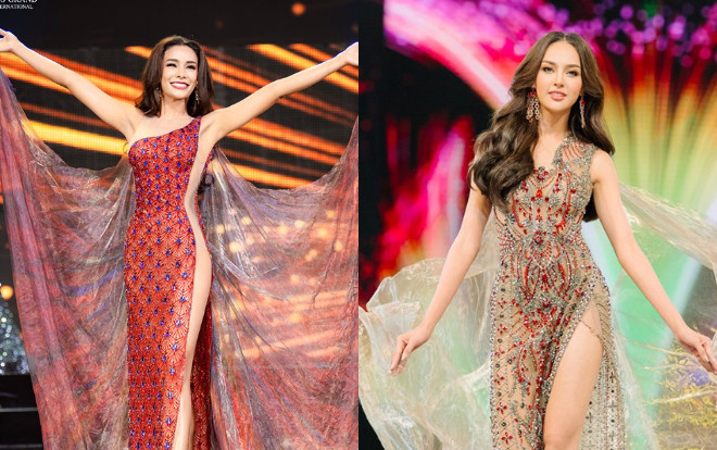 Diện chiếc váy xẻ từ nách tới mắt cá chân, đối thủ Kiều Loan bị chê làm lố vì bắt chước đàn em Ảnh 2