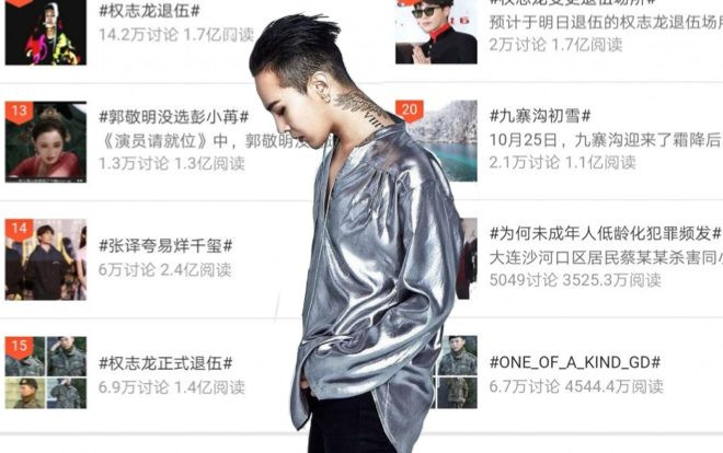 G-Dragon loạt top trending từ Weibo đến Twitter chỉ nhờ việc xuất ngũ! Ảnh 2