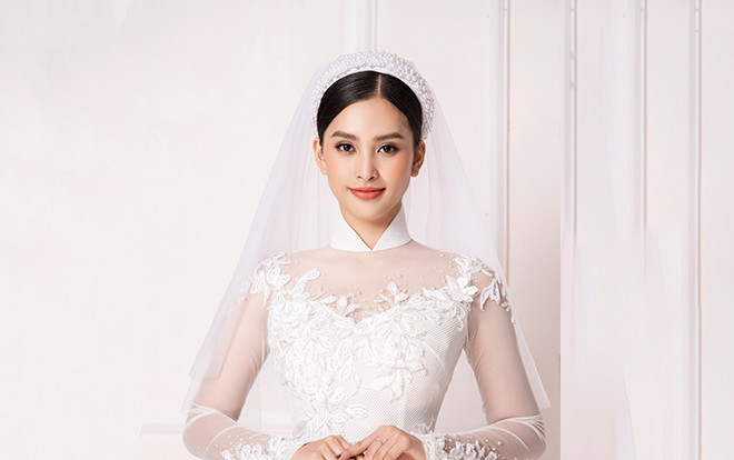 Hoa hậu Tiểu Vy làm cô dâu tinh khôi khiến fan loạn nhịp tim Ảnh 2