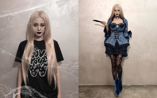 Kiều nữ Hàn Quốc chịu chơi biến hóa ma mị đỉnh cao với trang phục Halloween khiến fan thán phục Ảnh 2