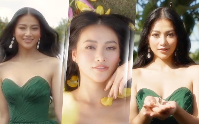 Phương Khánh xinh đẹp tựa 'nàng thơ', rạng rỡ trong video beauty giới thiệu Hoa hậu Trái đất Ảnh 2