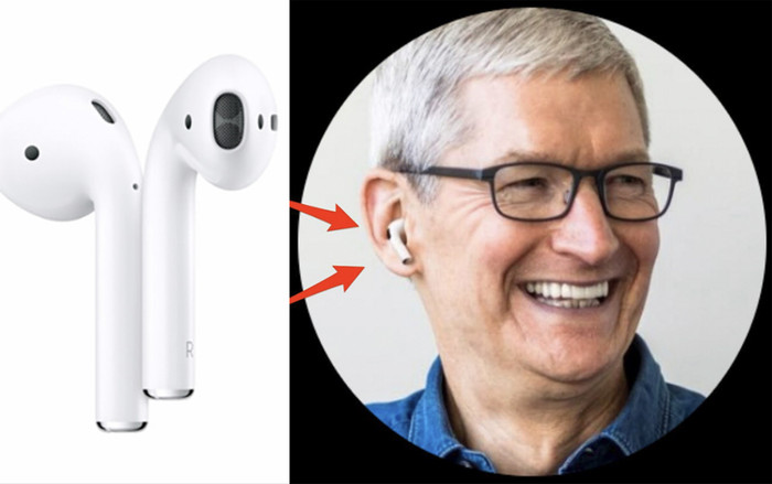 Khó hiểu như CEO Apple: Khoe AirPods Pro bằng cách photoshop vào ảnh đại diện thay vì đeo lên tai Ảnh 2