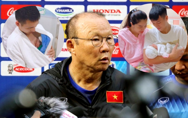 HLV Park Hang Seo chúc mừng Bùi Tiến Dũng, Hùng Dũng lên chức bố Ảnh 2