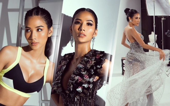 Hoàng Thùy khoe vẻ đẹp sắc sảo, tự hào hô vang 'Việt Nam' sẵn sàng oanh tạc Miss Universe 2019 Ảnh 2