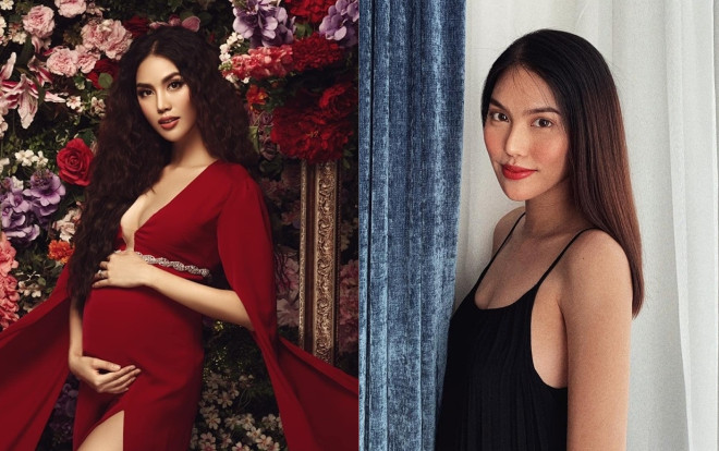 Bầu sắp sinh mà Lan Khuê vẫn khiến mọi cô gái phát hờn vì đường xương quai xanh tuyệt đẹp Ảnh 2