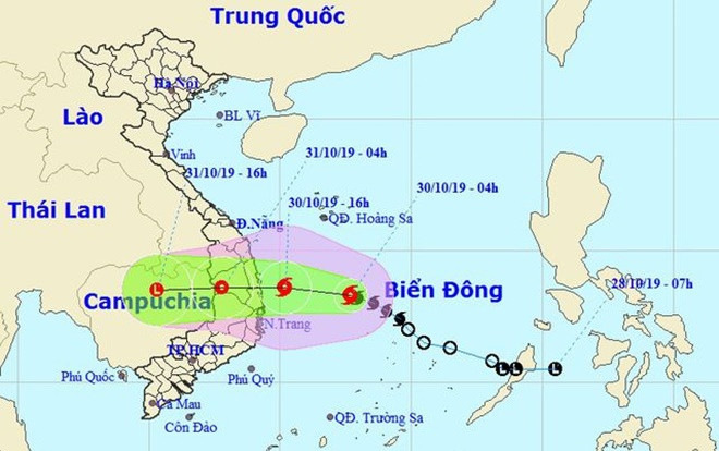 Bão số 5 di chuyển nhanh, dự kiến chiều nay đổ bộ vùng biển Quảng Ngãi - Ninh Thuận Ảnh 2
