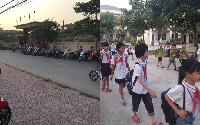 Trường người ta 'gây sốt' mạng xã hội: Cả phụ huynh và học sinh đều xếp hàng ngay ngắn sau giờ tan học Ảnh 2