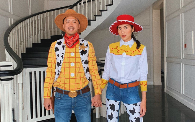 Vợ chồng Tăng Thanh Hà hóa trang Halloween cực đỉnh, ai nhìn cũng thích thú Ảnh 2