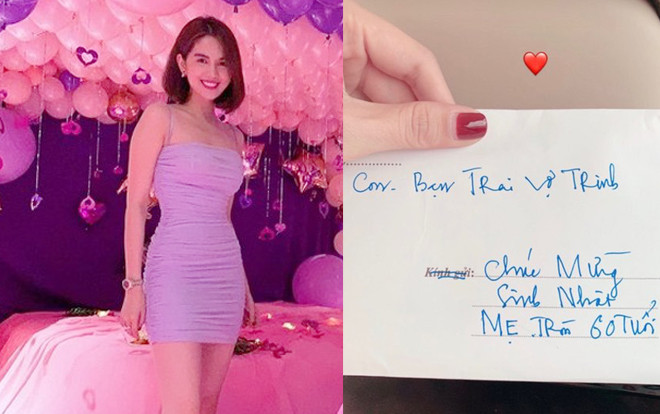 Khoe thiệp bạn trai chúc mừng sinh nhật bố mẹ, Ngọc Trinh khiến dân mạng xuýt xoa về độ hạnh phúc và mong chờ cái kết viên mãn Ảnh 2