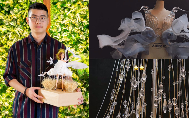 Trang phục dân tộc 'Cò' của Hoàng Thùy: Kẽm quấn tứ bề, pha lê nặng trĩu chờ vỗ cánh ở Miss Universe Ảnh 2