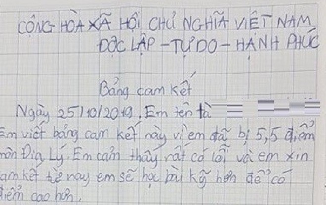 Học sinh lớp 6 phải xin lỗi và cam kết tiến bộ hơn vì điểm kiểm tra thấp khiến nhiều phụ huynh bức xúc Ảnh 2