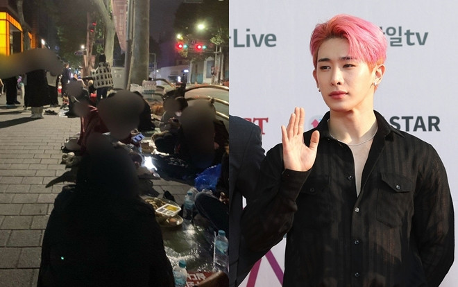 300 fan ngồi dài suốt đêm trước cửa trụ sở Starship biểu tình phản đối việc Wonho rời nhóm Monsta X Ảnh 2