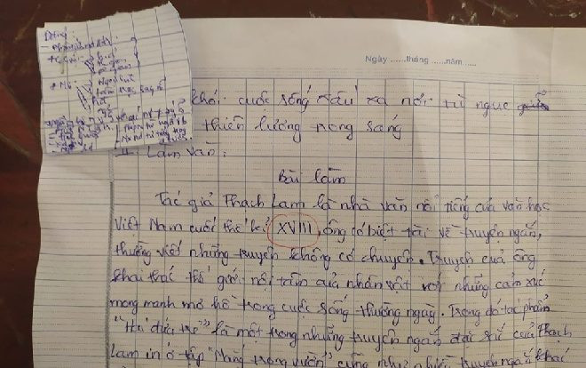 Ngỡ rằng sử dụng ‘phao' trót lọt môn Văn, nam sinh ngay lập tức 'méo mặt' vì hành động 'không đánh mà khai' của mình Ảnh 2