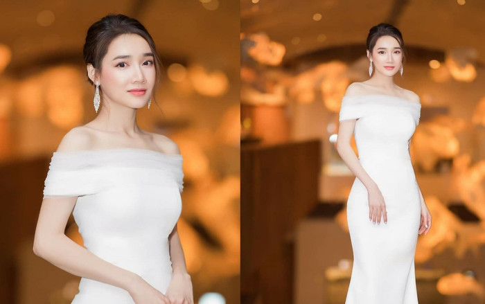 Nhã Phương thanh tao hết mức cùng váy ôm sát, một bước lên top đầu bảng xếp hạng sao đẹp Ảnh 2