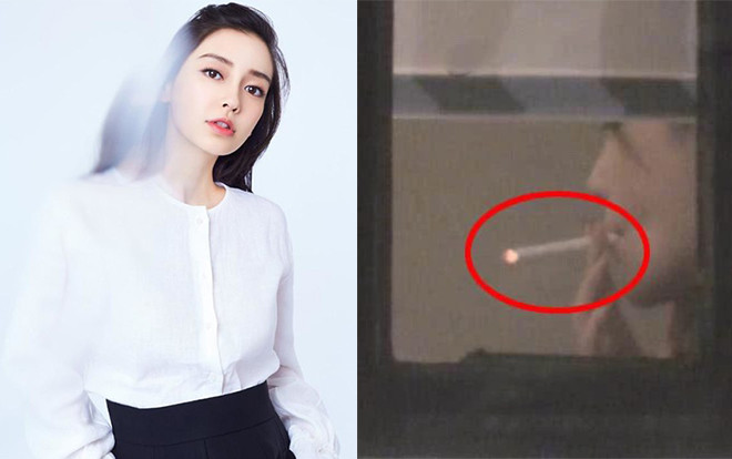 Tấm gương Vương Nguyên ở trước mắt, Angelababy vẫn thản nhiên vi phạm hút thuốc trong phòng kín Ảnh 2