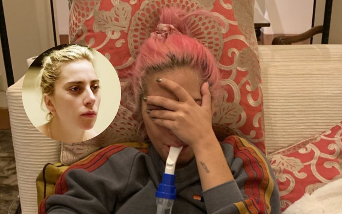 Fan đau lòng nhìn Lady Gaga suy sụp trên giường bệnh, tình hình nặng đến mức phải huỷ show Ảnh 2