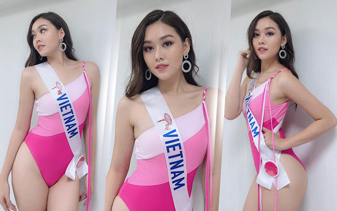 Bán kết Miss Int' 2019: Tường San thả dáng với Bikini hồng, 'hất nhẹ' váy trắng đầy thanh lịch Ảnh 2