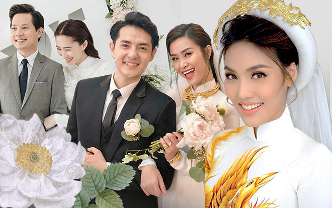 Đâu chỉ Đông Nhi, Lan Khuê, Đặng Thu Thảo cũng từng diện áo dài trắng tinh khôi ngày cưới Ảnh 2