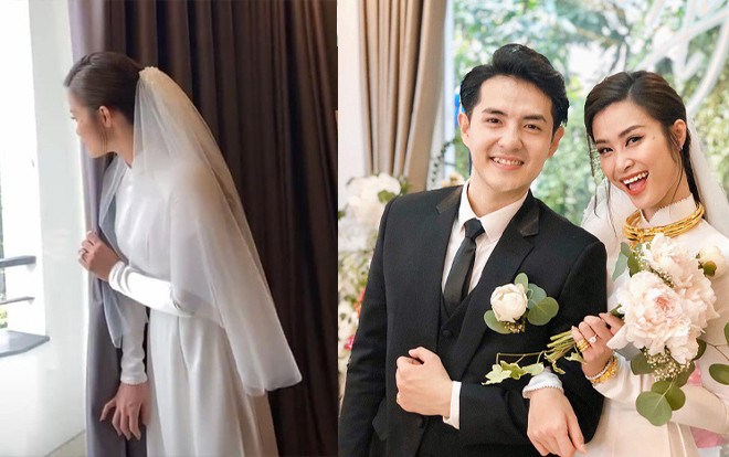 Đám cưới của Đông Nhi và Ông Cao Thắng: Hình ảnh nôn nóng chờ chồng từ xa của cô dâu khiến dân tình phấn khích Ảnh 2