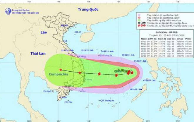 Dự báo thời tiết 9/11: Bão số 6 giật cấp 15, diễn biến phức tạp Ảnh 2