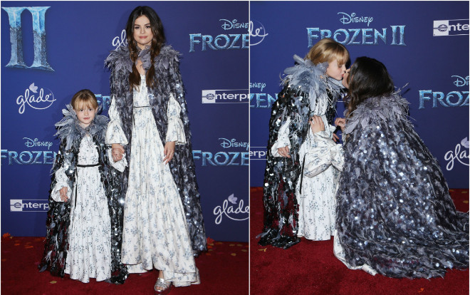 Selena Gomez cùng em gái hóa trang thành công chúa trên thảm đỏ 'Frozen 2' Ảnh 2