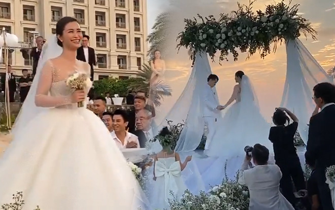 Clip: Đông Nhi xinh đẹp bước lên lễ đường, Ông Cao Thắng òa khóc vì hạnh phúc trong đám cưới thế kỷ Ảnh 2
