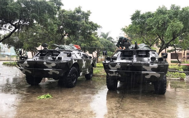 Huy động 10 xe bọc thép đến vùng tâm bão Nakri để sẵn sàng ứng cứu người dân Ảnh 2