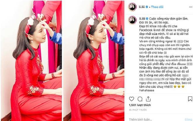 Sau bức ảnh photoshop lộ liễu gây 'bão' mạng xã hội, Lưu Đê Ly nói gì? Ảnh 2