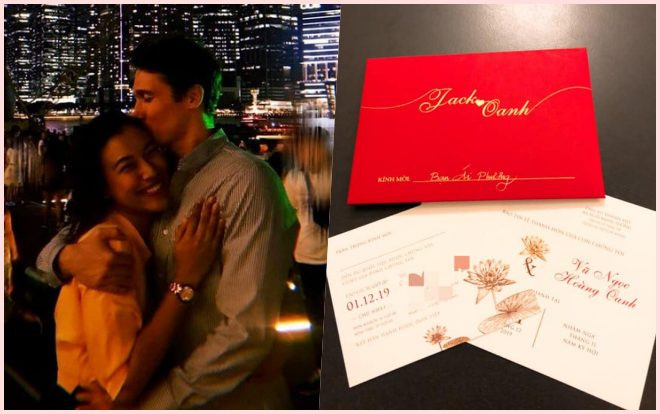 Vừa khoe bạn trai '10 điểm', Á hậu Hoàng Oanh tiếp tục phát thiệp cưới 'liền tay' Ảnh 2