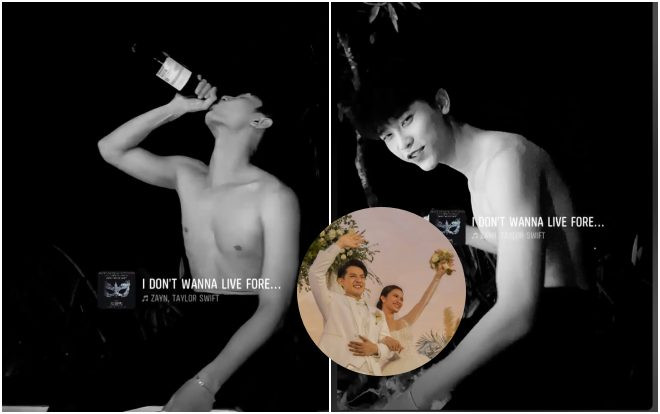 Ngất ngây khoảnh khắc khoe body cực phẩm của Toof.P (Uni5)  ngay trong lễ cưới Đông Nhi - Ông Cao Thắng Ảnh 2