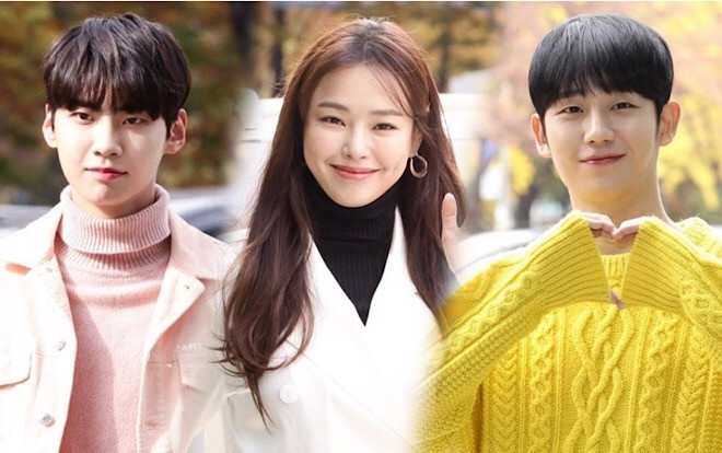 Jung Hae In - Lee Jin Hyuk (Produce X 101) và Hoa hậu Lee Honey bừng sáng tại trụ sở SBS Ảnh 2