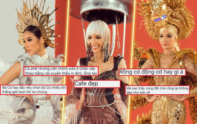 Fan Việt chọn trang phục dân tộc cho Hoàng Thùy: 'Chín rồng' gây thất vọng, 'Cafe phin' sáng giá? Ảnh 2