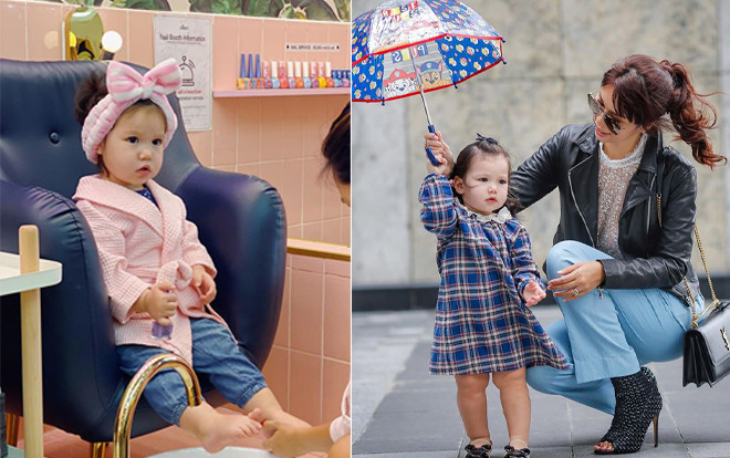 'Tiểu công chúa' sang chảnh gọi tên con gái của siêu mẫu Hà Anh: Hàng hiệu đầy mình, du lịch Châu Âu lúc mới 13 tháng tuổi Ảnh 2
