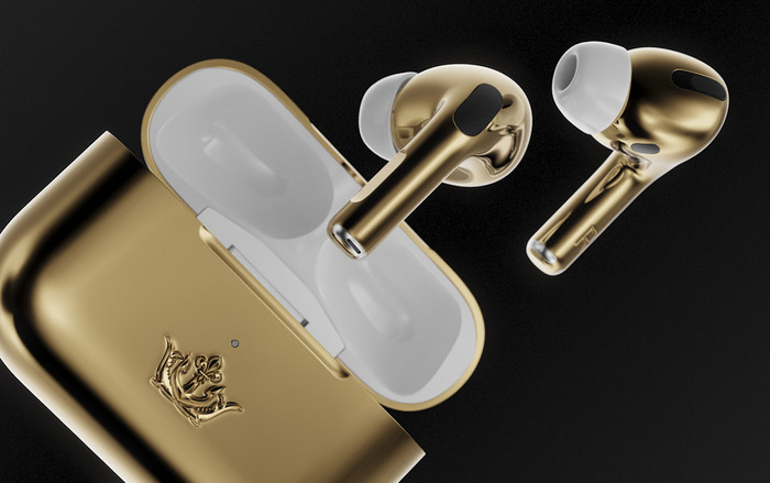 Đỉnh cao của sự xa xỉ là đây: Tai nghe AirPods Pro mạ vàng 18K, giá bằng cả một căn nhà Ảnh 2