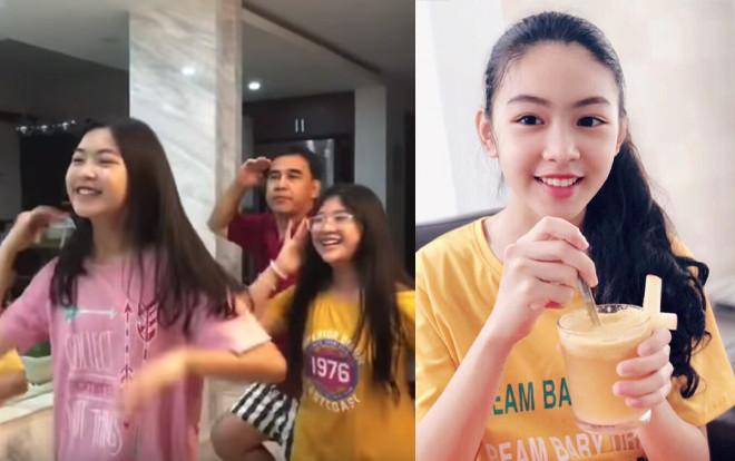 Đăng clip dạy nhảy cho gia đình nhưng nhan sắc chuẩn hotgirl của con gái MC Quyền Linh mới là điều gây chú ý Ảnh 2