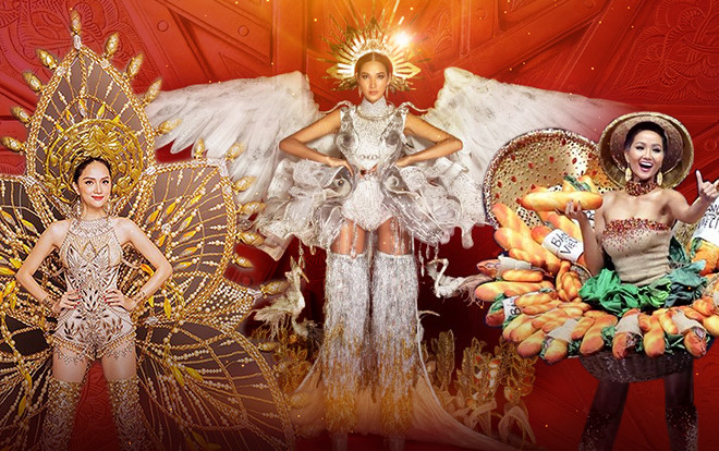 Trang phục dân tộc Việt ở cuộc thi Quốc tế có 'công thức chung' nhưng đều hoàn thành tốt sứ mệnh cao cả Ảnh 2