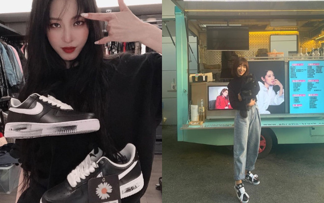 T.O.P Big Bang, Park Shin Hye, kiều nữ Han Ye Seul phấn khích khi sở hữu giày hiếm từ G-Dragon Ảnh 2