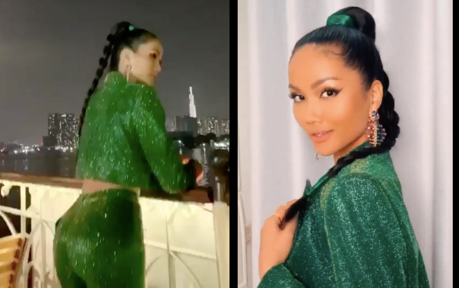 H'Hen Niê mặc quần bó sát khoe vòng ba 'căng đét' trên du thuyền triệu đô giữa sông Sài Gòn Ảnh 2