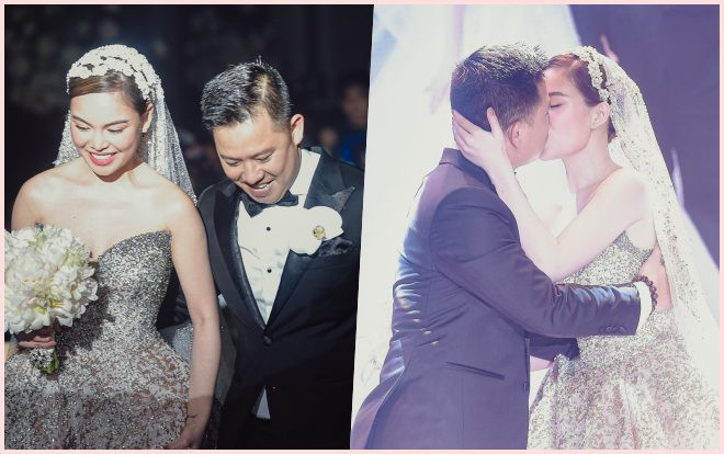 Hồ Hoài Anh hát mở màn, vợ chồng Giang Hồng Ngọc 'khóa môi' đắm đuối trong hôn lễ Ảnh 2