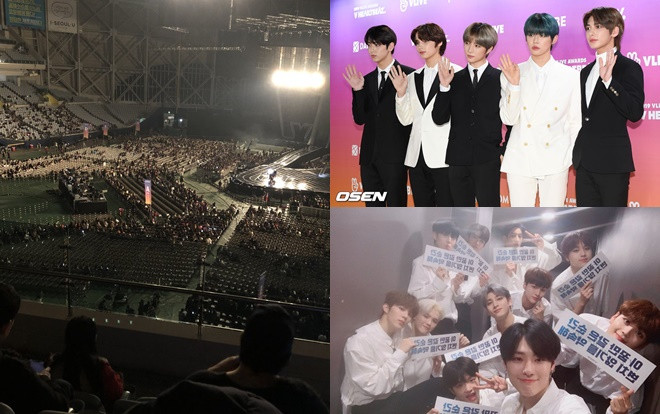 SỐC: X1 tạo 'biển trống' đầu tiên trong lịch sử Kpop, trận chiến 'biển đen' của đàn em BTS gây sốt Ảnh 2
