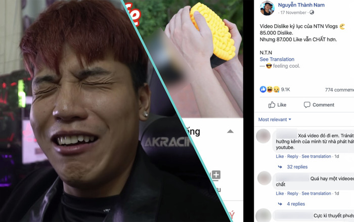 YouTuber NTN tiếp tục gây tranh cãi khi khoe chiến tích like khủng từ đoạn vlog 'thả 100 con dao' Ảnh 2