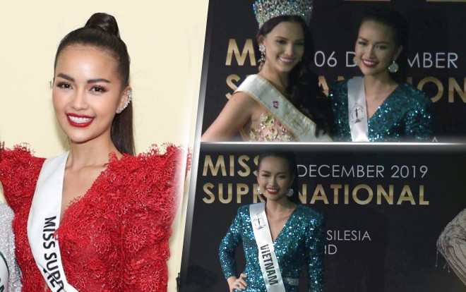 Ngọc Châu hô vang ‘Việt Nam’, rạng rỡ trong buổi nhận sash Miss Supranational 2019 Ảnh 2