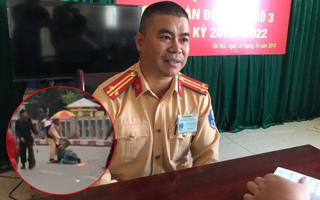 CSGT nhanh trí giải cứu tài xế Grab bị mắc kẹt trong vụ tai nạn cháy xe Mercedes GLC 250 khỏi lửa lớn Ảnh 2