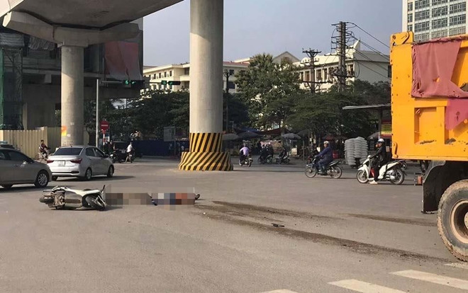 Hai ông cháu tử vong sau va chạm với xe tải ngay gần Đại học Công nghiệp Ảnh 2