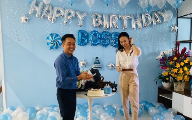 Đàm Thu Trang được ông xã Cường Đôla tổ chức tiệc sinh nhật sớm Ảnh 2