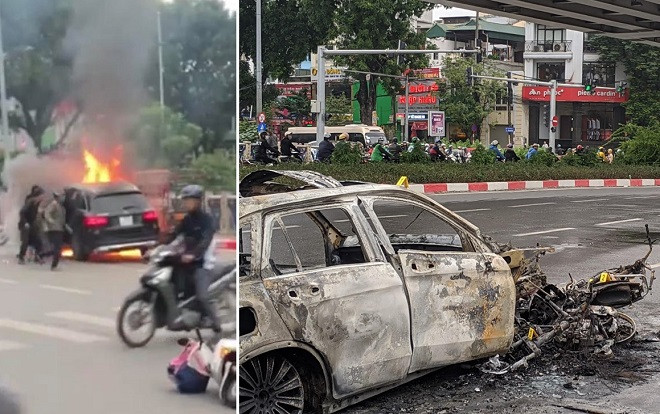 Nữ sinh viên kể lại phút bị Mercedes GLC 250 đâm hàng loạt xe máy gây cháy Ảnh 2