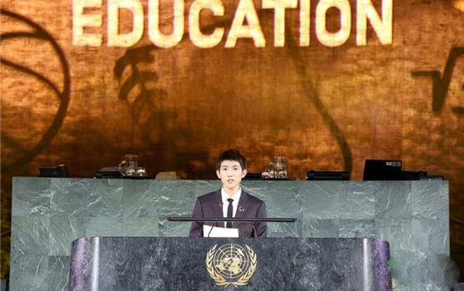 Vương Nguyên lần thứ ba xuất hiện Hội đồng Liên Hiệp Quốc để phát ngôn cho quyền lợi trẻ em Ảnh 2