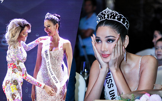 Hoàng Thùy xúc động nhận sash từ H'Hen Niê, quyết giành vương miện Miss Universe 2019 Ảnh 2