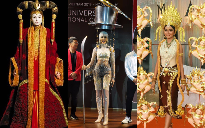 Trang phục dân tộc của đối thủ Hoàng Thùy ở Miss Universe 2019 toàn siêu phẩm đi liền với tuyệt tác Ảnh 2